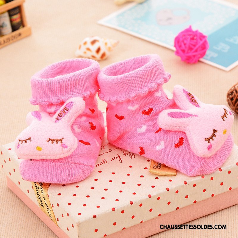 Chaussettes Courtes Fille Dessin Animé Dimensionnel Enfant Nouveau Bébé 100% Coton Vert