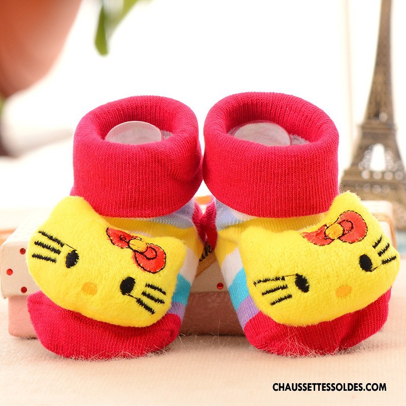 Chaussettes Courtes Fille Dessin Animé Dimensionnel Enfant Nouveau Bébé 100% Coton Vert