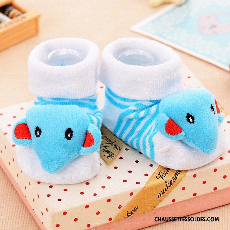 Chaussettes Courtes Fille Dessin Animé Dimensionnel Enfant Nouveau Bébé 100% Coton Vert
