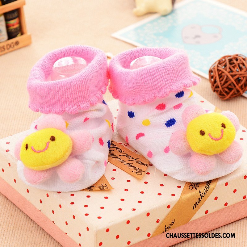 Chaussettes Courtes Fille Dessin Animé Dimensionnel Enfant Nouveau Bébé 100% Coton Vert
