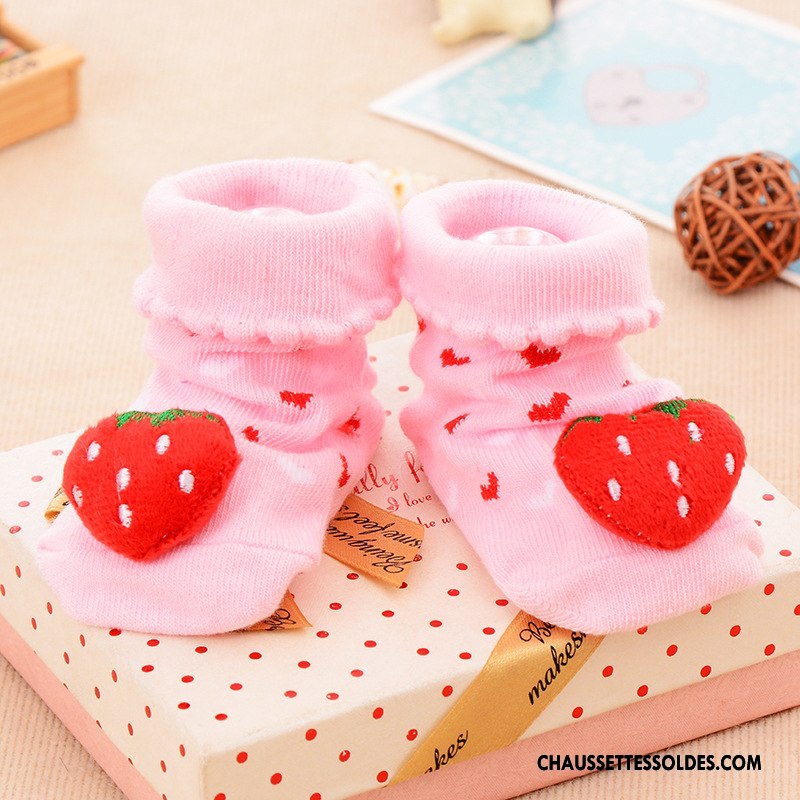 Chaussettes Courtes Fille Dessin Animé Dimensionnel Enfant Nouveau Bébé 100% Coton Vert