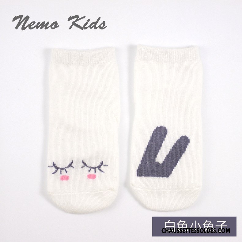 Chaussettes Courtes Fille Dessin Animé Enfant Asymétrie Antidérapant Bébé Matelassé Or