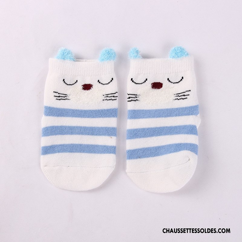 Chaussettes Courtes Fille Dessin Animé Enfant Plume Dimensionnel Yarn Bébé Rose
