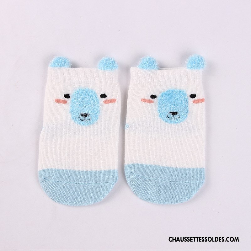 Chaussettes Courtes Fille Dessin Animé Enfant Plume Dimensionnel Yarn Bébé Rose