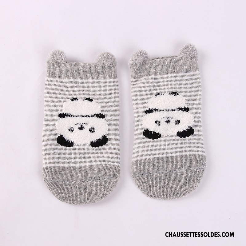 Chaussettes Courtes Fille Dessin Animé Enfant Plume Dimensionnel Yarn Bébé Rose