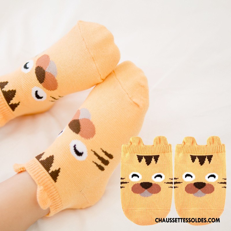 Chaussettes Courtes Fille Dessin Animé Le Nouveau Tous Les Assortis Femme Homme Chaussettes En Coton Rose