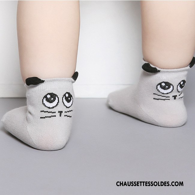 Chaussettes Courtes Fille Dimensionnel Chat Enfant Le Nouveau Gros 100% Coton Or