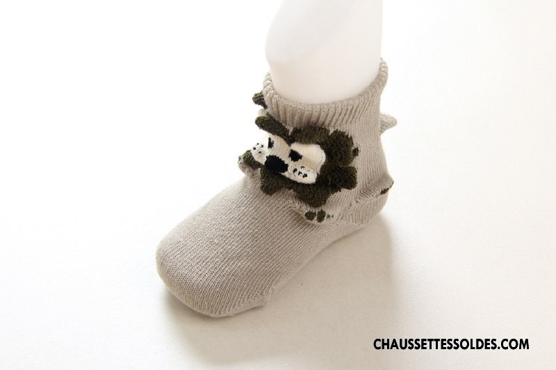 Chaussettes Courtes Fille Dimensionnel Légère Printemps Bébé Enfant Respirant Vert
