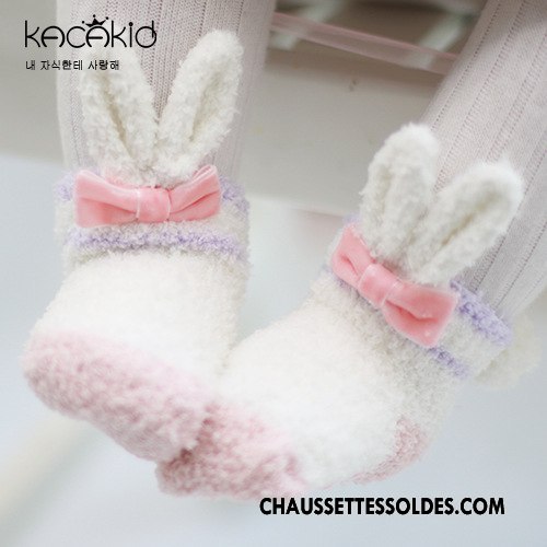 Chaussettes Courtes Fille Enfant Antidérapant Renforcé Bébé Chaussette Courte Charmant Blanc