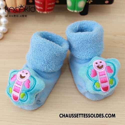 Chaussettes Courtes Fille Enfant Bébé Dimensionnel Hiver Terry Nouveau Rose