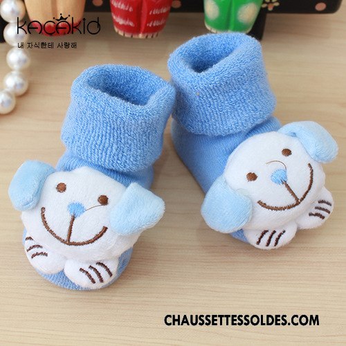Chaussettes Courtes Fille Enfant Bébé Dimensionnel Hiver Terry Nouveau Rose