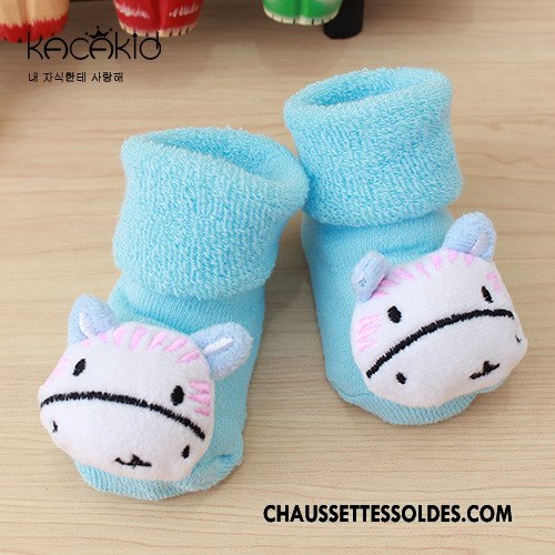 Chaussettes Courtes Fille Enfant Bébé Dimensionnel Hiver Terry Nouveau Rose