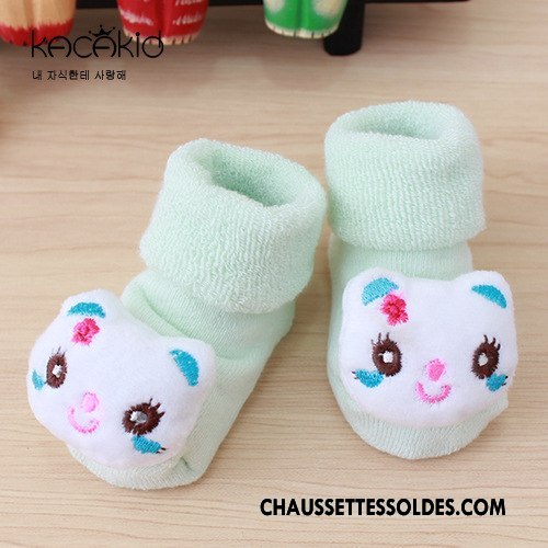 Chaussettes Courtes Fille Enfant Bébé Dimensionnel Hiver Terry Nouveau Rose