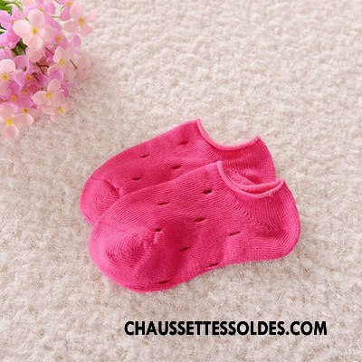 Chaussettes Courtes Fille Enfant Charmant Le Nouveau Élasticité Invisible Matelassé Vert