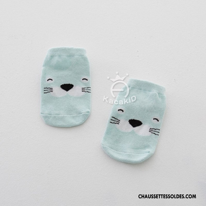 Chaussettes Courtes Fille Enfant Dessin Animé Charmant Le Nouveau Petit Homme Vert