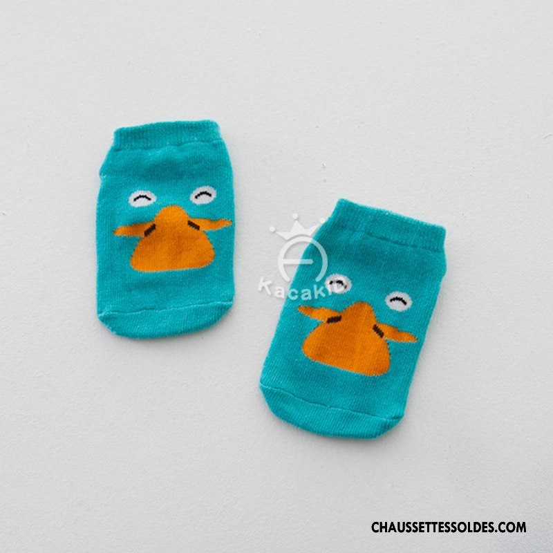 Chaussettes Courtes Fille Enfant Dessin Animé Charmant Le Nouveau Petit Homme Vert