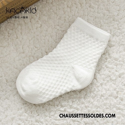 Chaussettes Courtes Fille Enfant Grille Dentelle Respirant Cuisse Fishnet Piqûre Rose