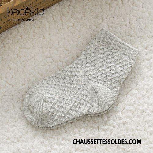 Chaussettes Courtes Fille Enfant Grille Dentelle Respirant Cuisse Fishnet Piqûre Rose