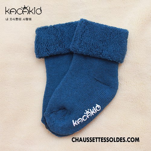 Chaussettes Courtes Fille Enfant Renforcé Terry Hiver L'automne Tous Les Assortis Pure Violet
