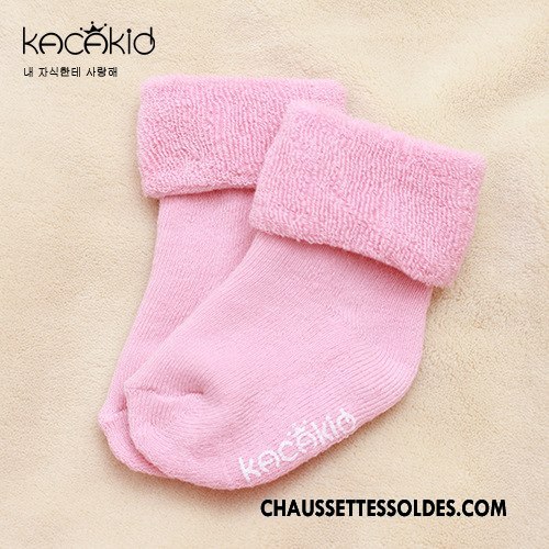 Chaussettes Courtes Fille Enfant Renforcé Terry Hiver L'automne Tous Les Assortis Pure Violet