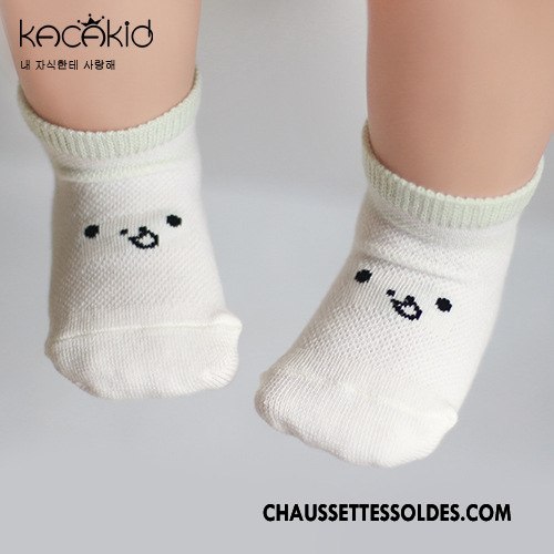 Chaussettes Courtes Fille Engrener Bébé Été Printemps Homme Femme Blanc