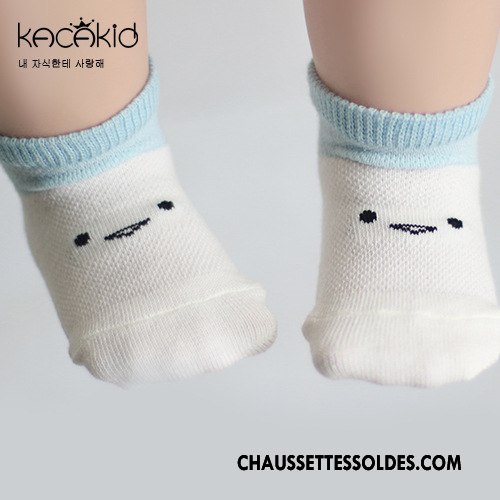 Chaussettes Courtes Fille Engrener Bébé Été Printemps Homme Femme Blanc