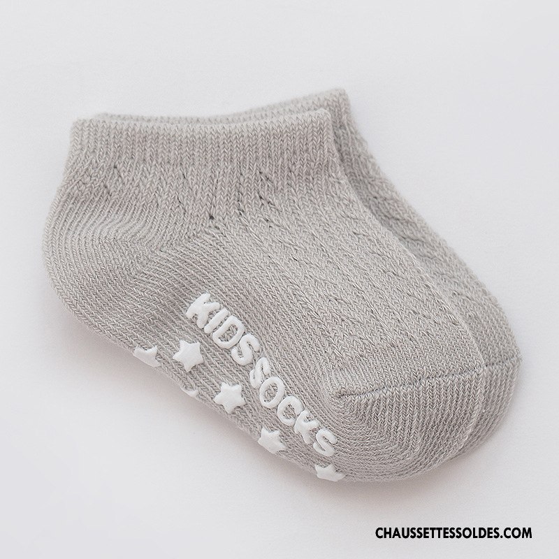 Chaussettes Courtes Fille Engrener Chaussette Basse Coupée Été Antidérapant Légère Chaussette Courte Bleu