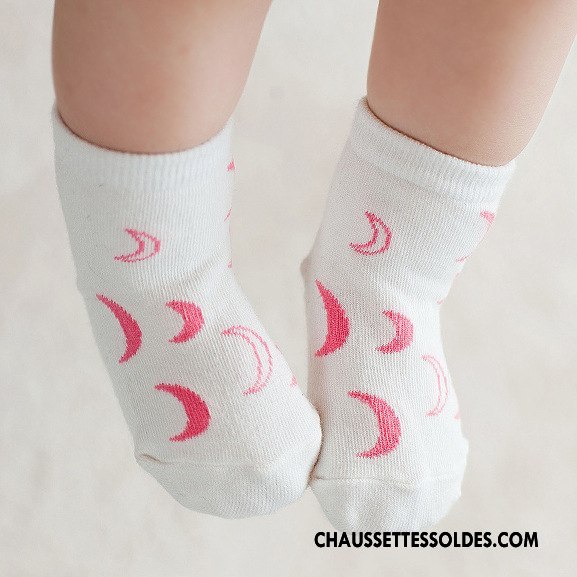Chaussettes Courtes Fille Femme Coton Printemps Fruit Homme Enfant Blanc