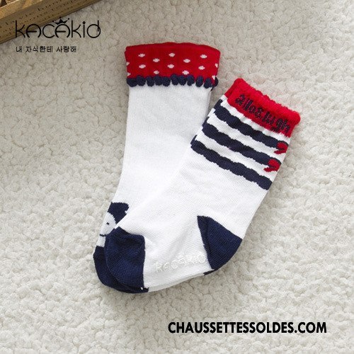 Chaussettes Courtes Fille Femme Coton Printemps Fruit Homme Enfant Blanc