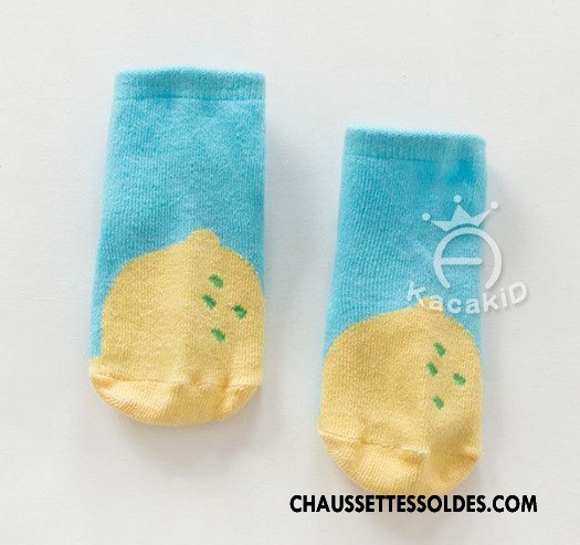 Chaussettes Courtes Fille Femme Coton Printemps Fruit Homme Enfant Blanc