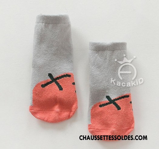 Chaussettes Courtes Fille Femme Coton Printemps Fruit Homme Enfant Blanc