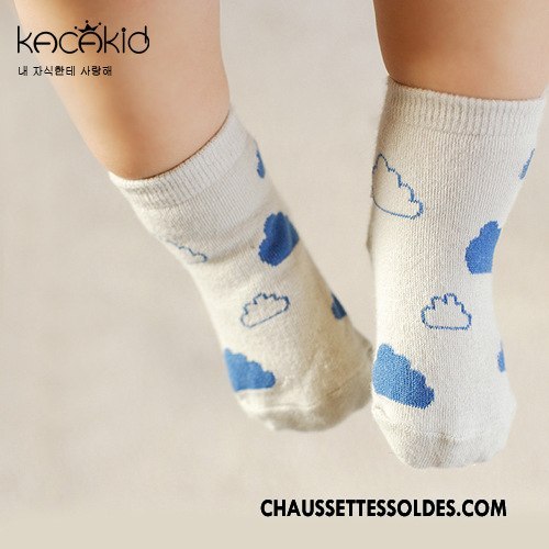 Chaussettes Courtes Fille Femme Coton Printemps Fruit Homme Enfant Blanc