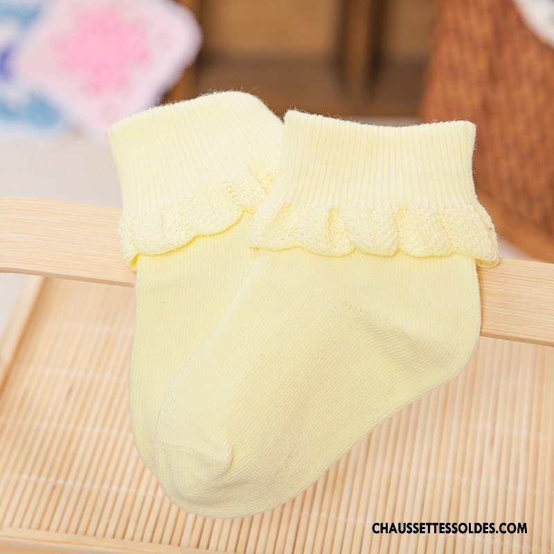 Chaussettes Courtes Fille Femme Printemps Dentelle Bébé Enfant Le Nouveau Rose