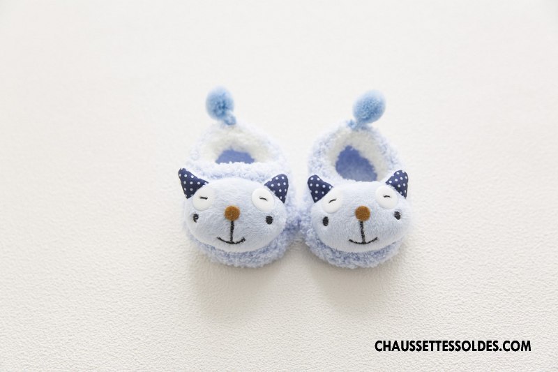 Chaussettes Courtes Fille Hiver Bébé Animal Enfant Dimensionnel Dessin Animé Bordeaux