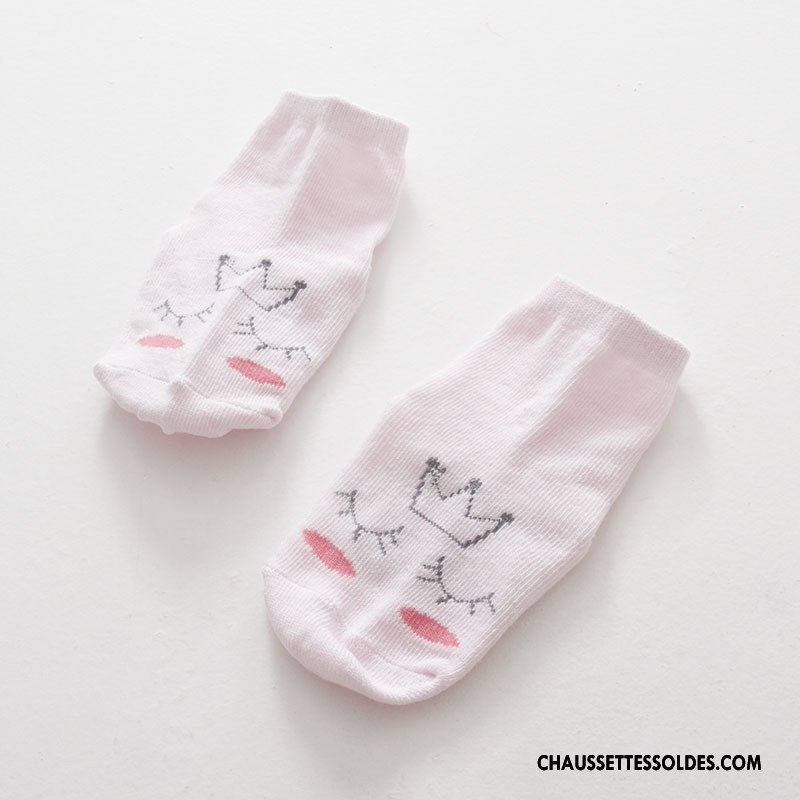 Chaussettes Courtes Fille Homme Dessin Animé Charmant Bébé Chaussettes En Coton Printemps Jaune