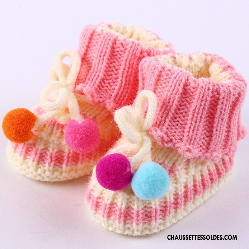 Chaussettes Courtes Fille L'automne Dentelle Tissage Amour Bébé Printemps Bordeaux
