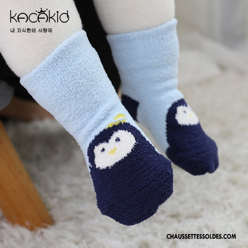 Chaussettes Courtes Fille Le Nouveau Fluide Doux Hiver Homme Thermiques Enfant Rose
