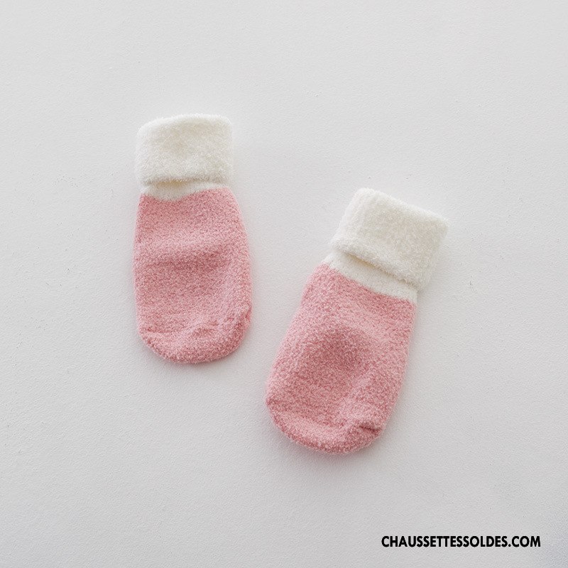 Chaussettes Courtes Fille Le Nouveau L'automne Thermiques Fluide Doux Chaussette Courte Femme Rose