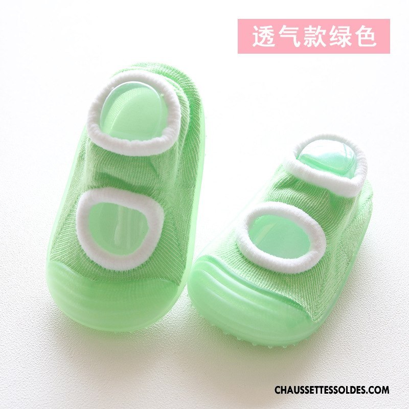 Chaussettes Courtes Fille Légère Respirant Antidérapant Printemps Bébé Enfant Rose