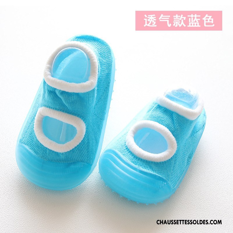 Chaussettes Courtes Fille Légère Respirant Antidérapant Printemps Bébé Enfant Rose