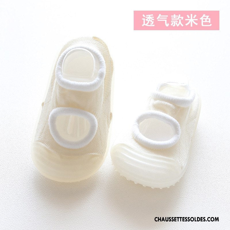 Chaussettes Courtes Fille Légère Respirant Antidérapant Printemps Bébé Enfant Rose