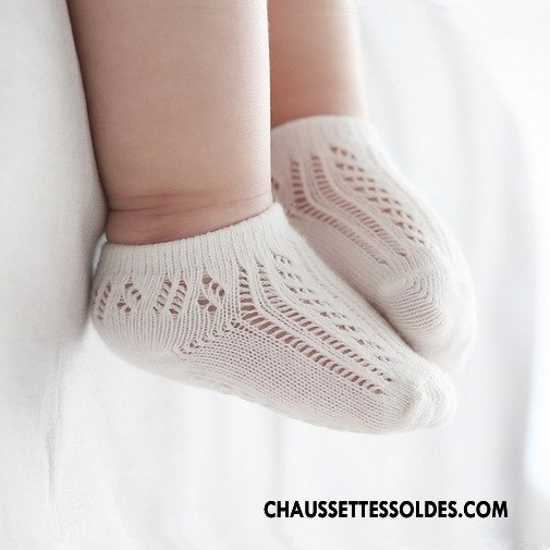 Chaussettes Courtes Fille Matelassé Chaussette Basse Coupée Engrener Gros Creux Guipure Printemps Rose