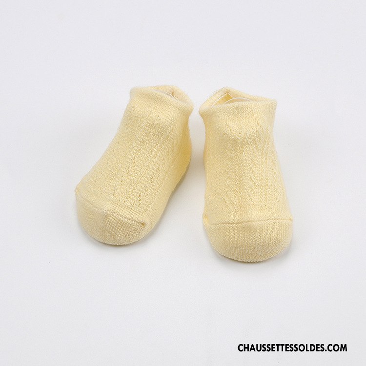 Chaussettes Courtes Fille Matelassé Chaussette Basse Coupée Engrener Gros Creux Guipure Printemps Rose