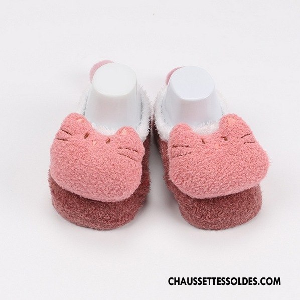 Chaussettes Courtes Fille Plume Style Chaud L'automne Hiver Bébé Yarn Bleu