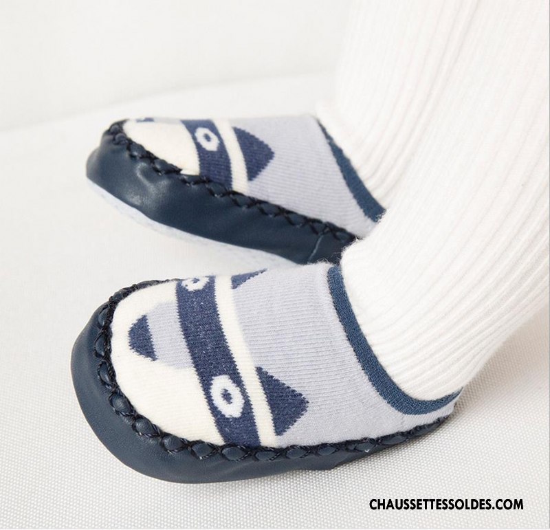 Chaussettes Courtes Fille Printemps Le Nouveau Bébé Cuir Antidérapant L'automne Jaune