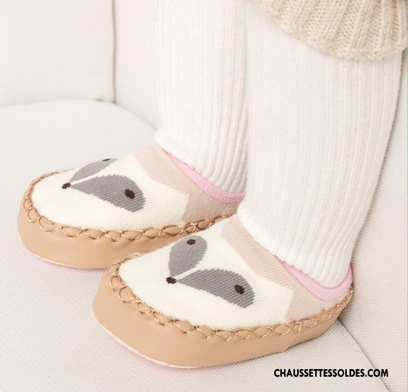 Chaussettes Courtes Fille Printemps Le Nouveau Bébé Cuir Antidérapant L'automne Jaune