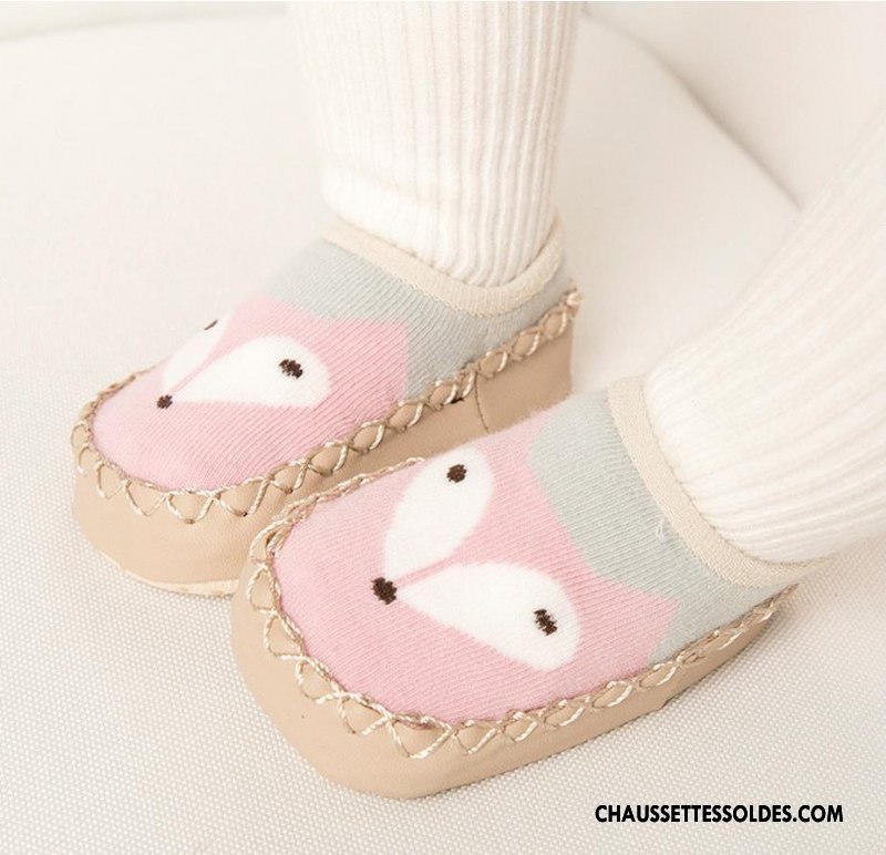 Chaussettes Courtes Fille Printemps Le Nouveau Bébé Cuir Antidérapant L'automne Jaune