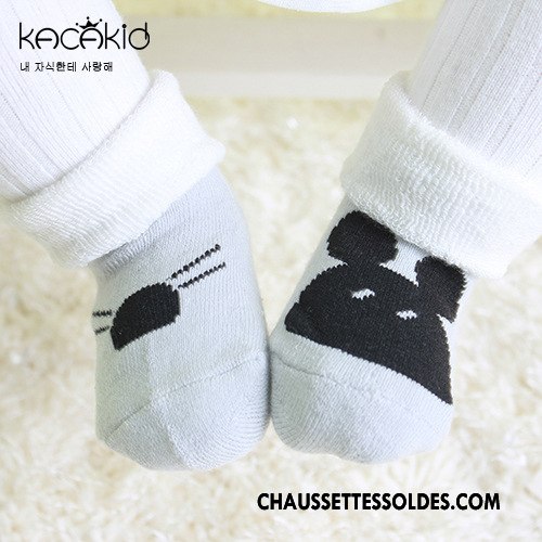 Chaussettes Courtes Fille Renforcé Chaussette Courte Asymétrie Bébé Terry Dessin Animé Jaune