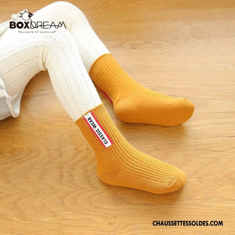 Chaussettes Courtes Fille Tendance Cool Le Nouveau Coton Bio Chaussette Courte Enfant Rouge