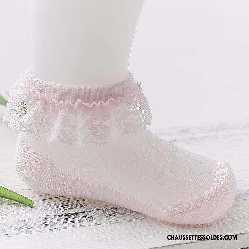 Chaussettes Courtes Fille Été Femme Le Nouveau Soie De Glace Danse Enfant Blanc Vert